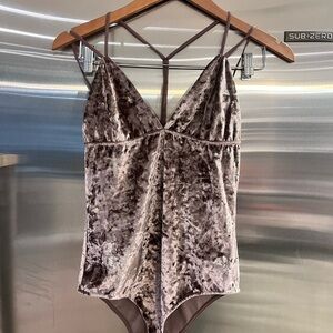 Honey Punch Velvet Bodysuit